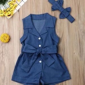 Children’s Romper with Headband